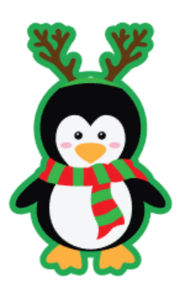Penguin with Antlers 3 in