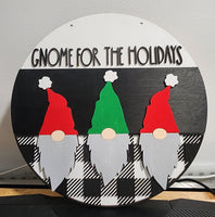 Gnome for the Holidays Sign - multiple sizes