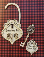 Santa Key - Door Hanger, Key and Keychain