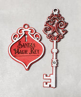 Santa Key - Door Hanger, Key and Keychain