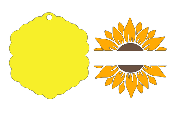 Sunflower - 3 inch Keychain