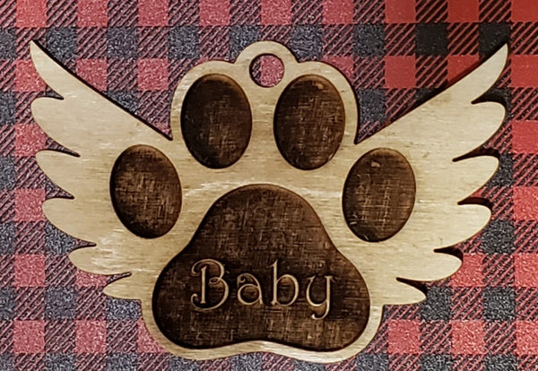 Dog Angel Ornament - Personalized